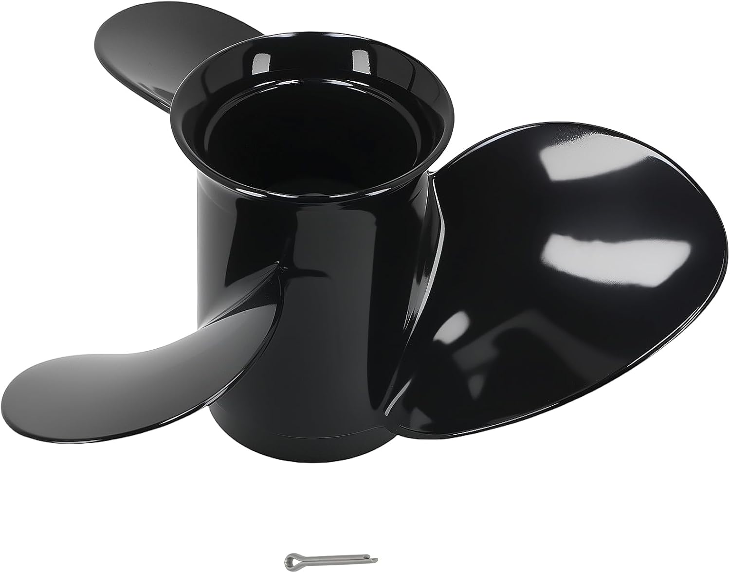 maXpeedingrods 3 Blades 9 1/4 X 10 Aluminum Boat Propeller for BRP Johnson Evinrude OMC Stern Drive 8-15HP 13 Spline Tooth, RH, Parts No# 778772