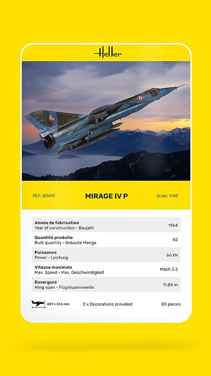 Heller Mirage IV P Airplane Model Building Kit
