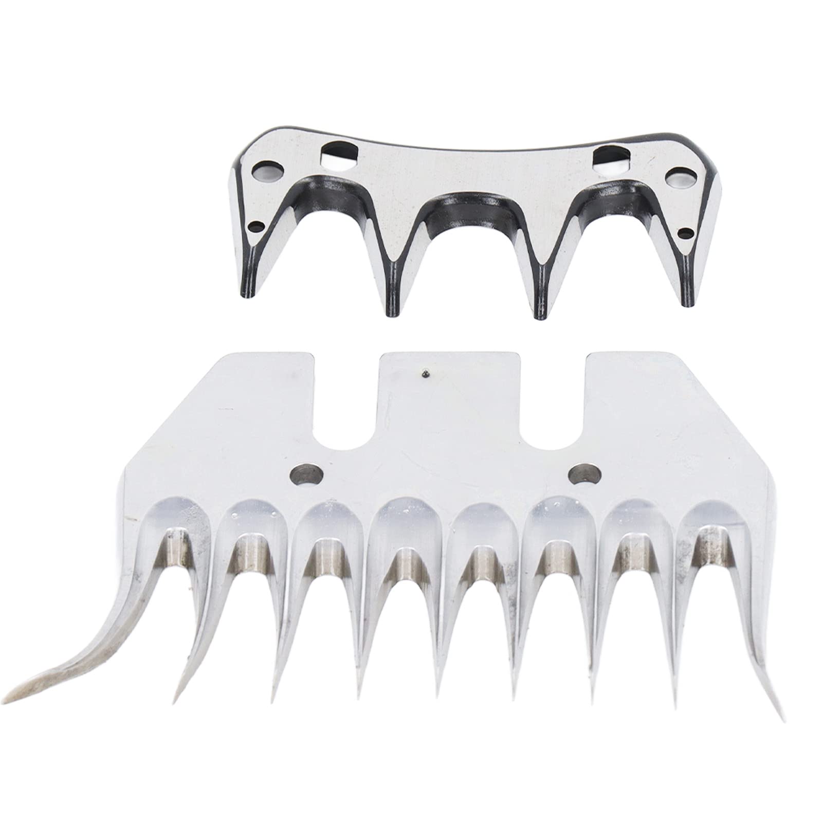 Bewinner Lame de Cisaille à Mouton Incurvée à 9 Dents de Rechange, Coupe-Laine électrique en Acier à Haute Teneur en Carbone pour Tondeuse à Chèvre, Peigne de Cisaillement Durable pour Laine Dense,