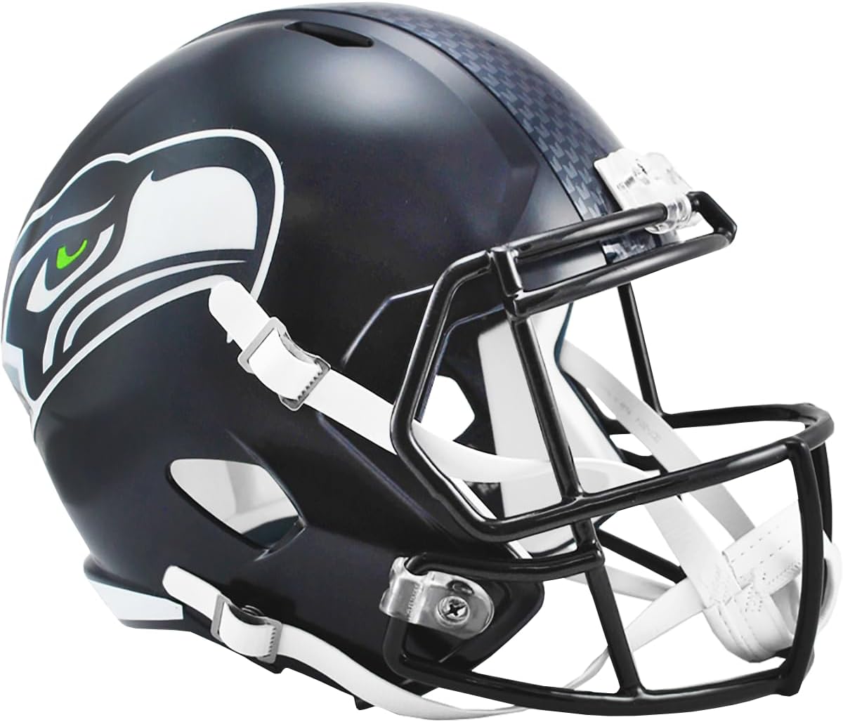 Seattle Seahawks Current New Riddell Speed Replica Full Size Football Helmet - NFL Replica Helmets