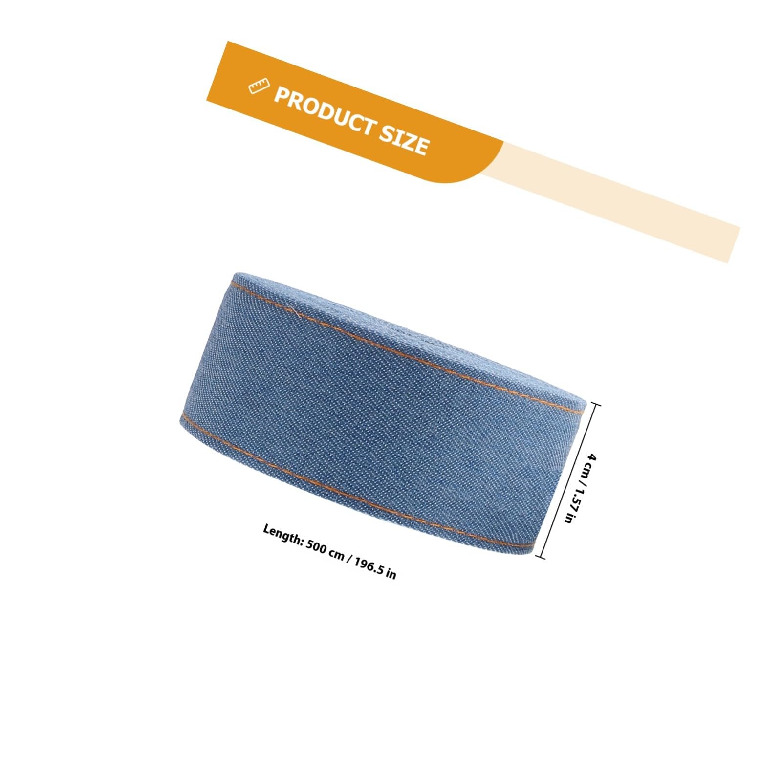 Healeved 3pezzi Nastro da Regalo Decorativo in Cvc e Denim Nastri per Confezioni Multifunzione e Fai da Te per Imballaggio Confezione di Abiti e Creazione di Fiocchi