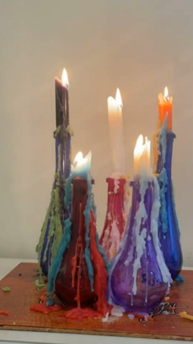 Amazon.com: Candlestock Wine Bottle Drip Candles - Pack of 22