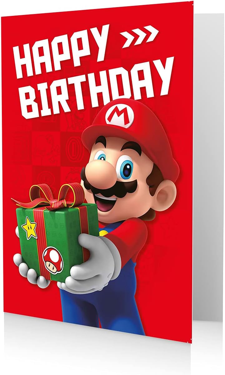 Danilo Promotions LTD Super Mario Birthday Card, Happy Birthday