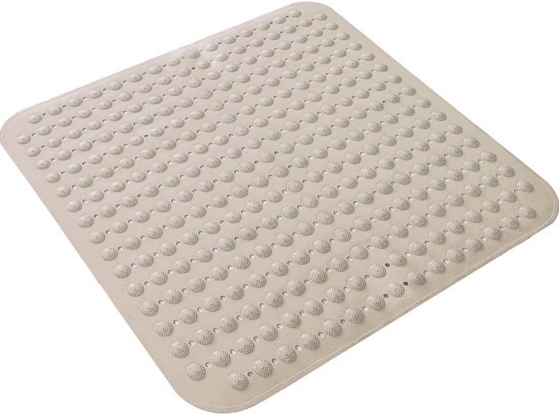 Cangls Extra Large Square Shower Mat, 31x31 Inch Bathtub