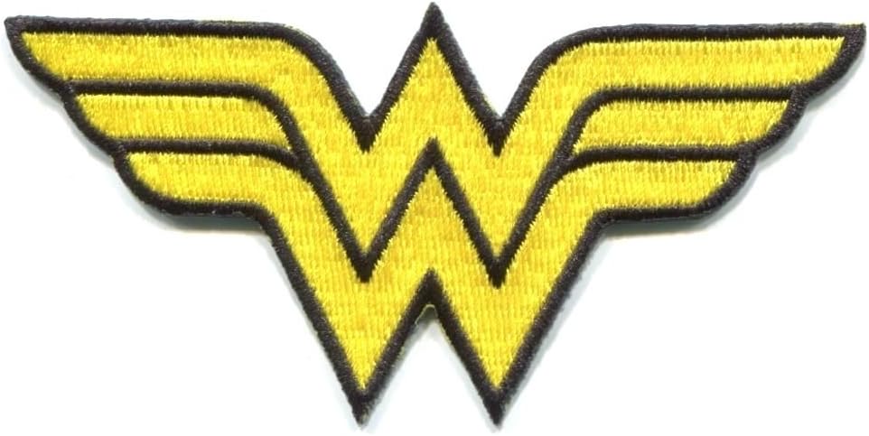 WONDER WOMAN ww symbol logo IRON-ON PATCH DC Comics pdc23 girl costume applique