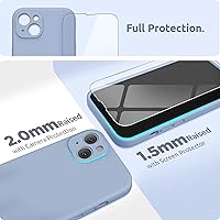 Vista 45 de SURPHY Compatible con iPhone 13 Mini Funda con Protector de Pantalla, (Protección de Cámara y Forro de Microfibra Suave) Funda de Teléfono