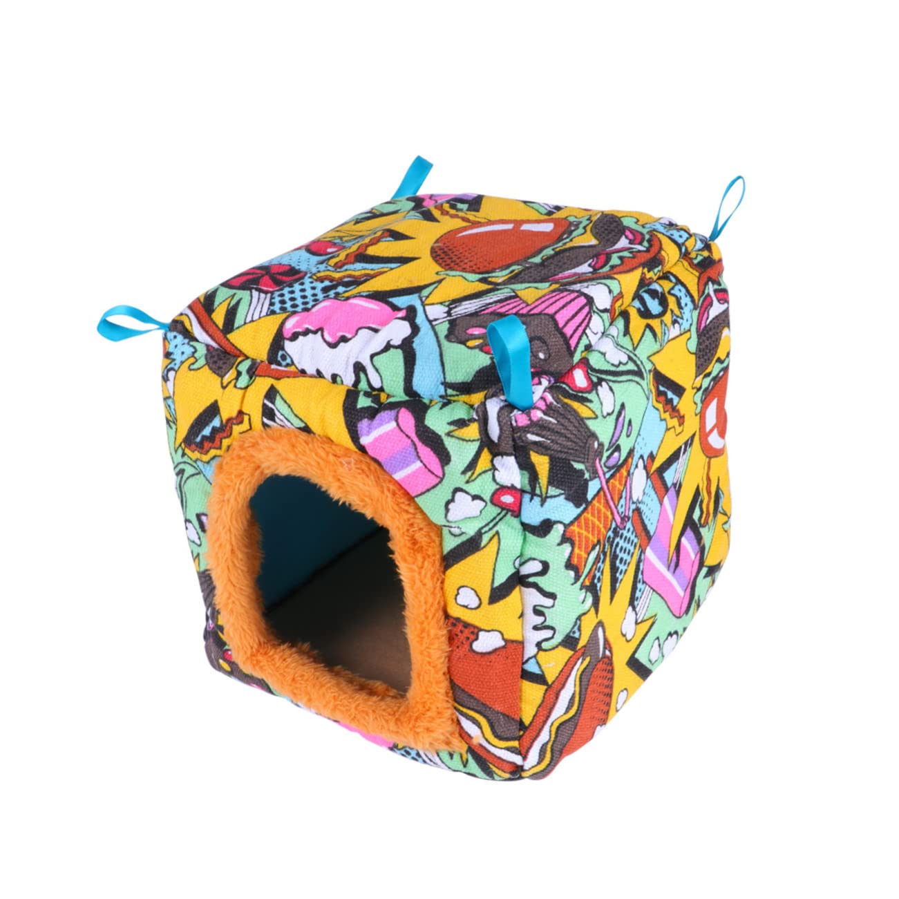 DOITOOL 3 Piezas Tienda Hamaca Nido De Pájaros Al Aire Libre Nido De Loros Casa Cálida para Hámster Tienda De Invierno Jaula De Hámster De Invierno Cama De Erizo Mini Mascota Largo Juguete