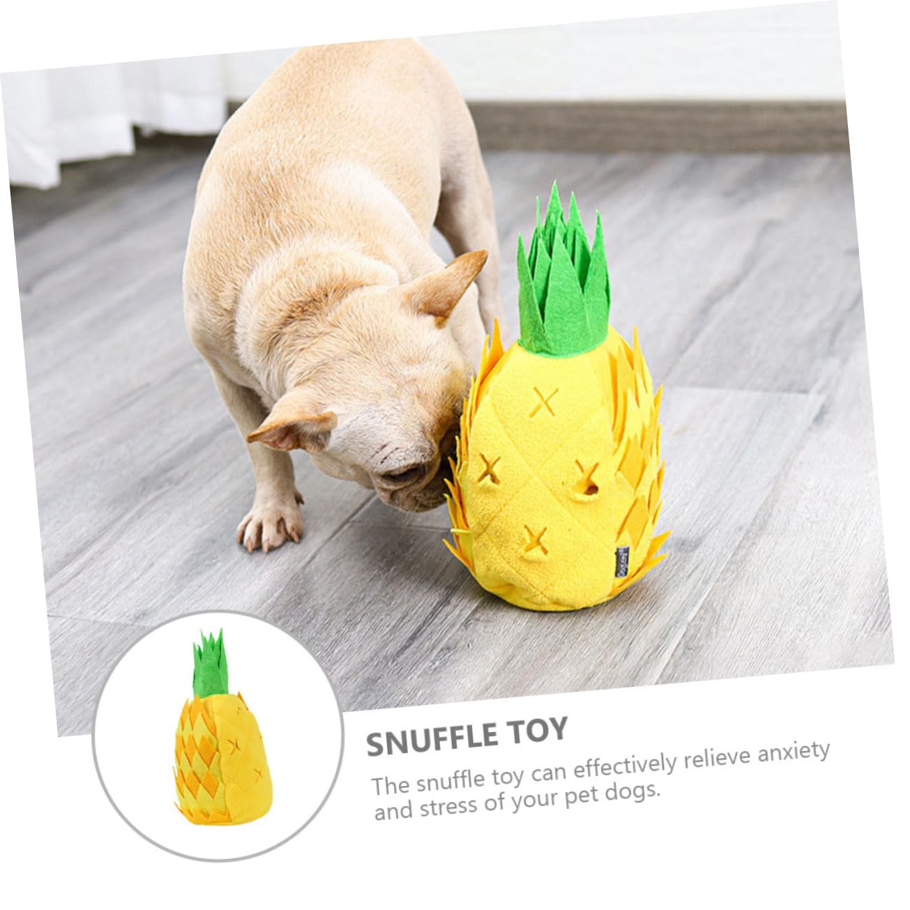 BESPORTBLE 2piezas Juguete Olfativo para Perros De Piña Juguete Interactivo para Cachorros Dispensador De Comida y Sonido para Entrenamiento y Estimulación Mental