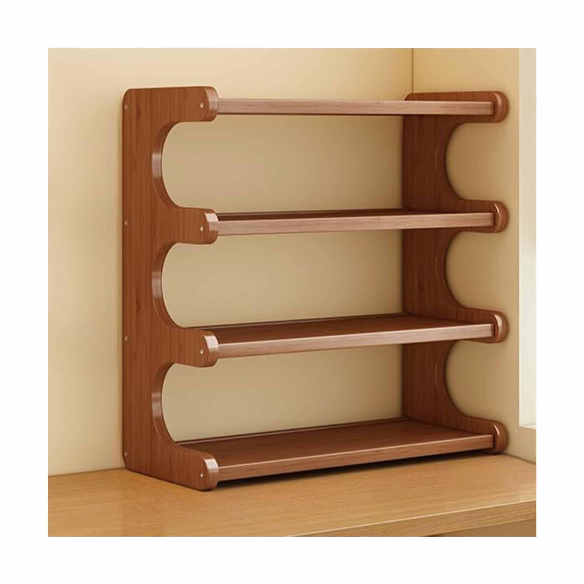 Étagère de rangement de bureau en bambou pour organiser votre home office