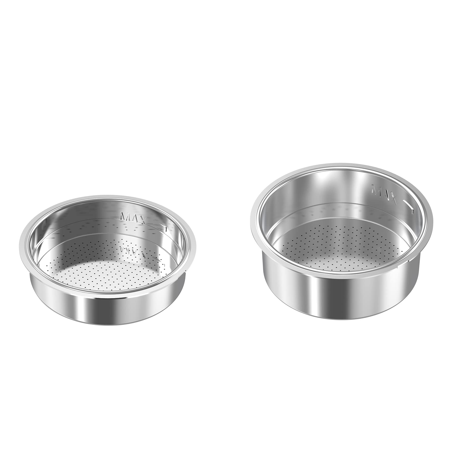 MAttinata Portafiltro Da 51 Mm In Acciaio Inox Con Doppio Beccuccio – Filtro Manuale Per Macchina Espresso (28.3g)