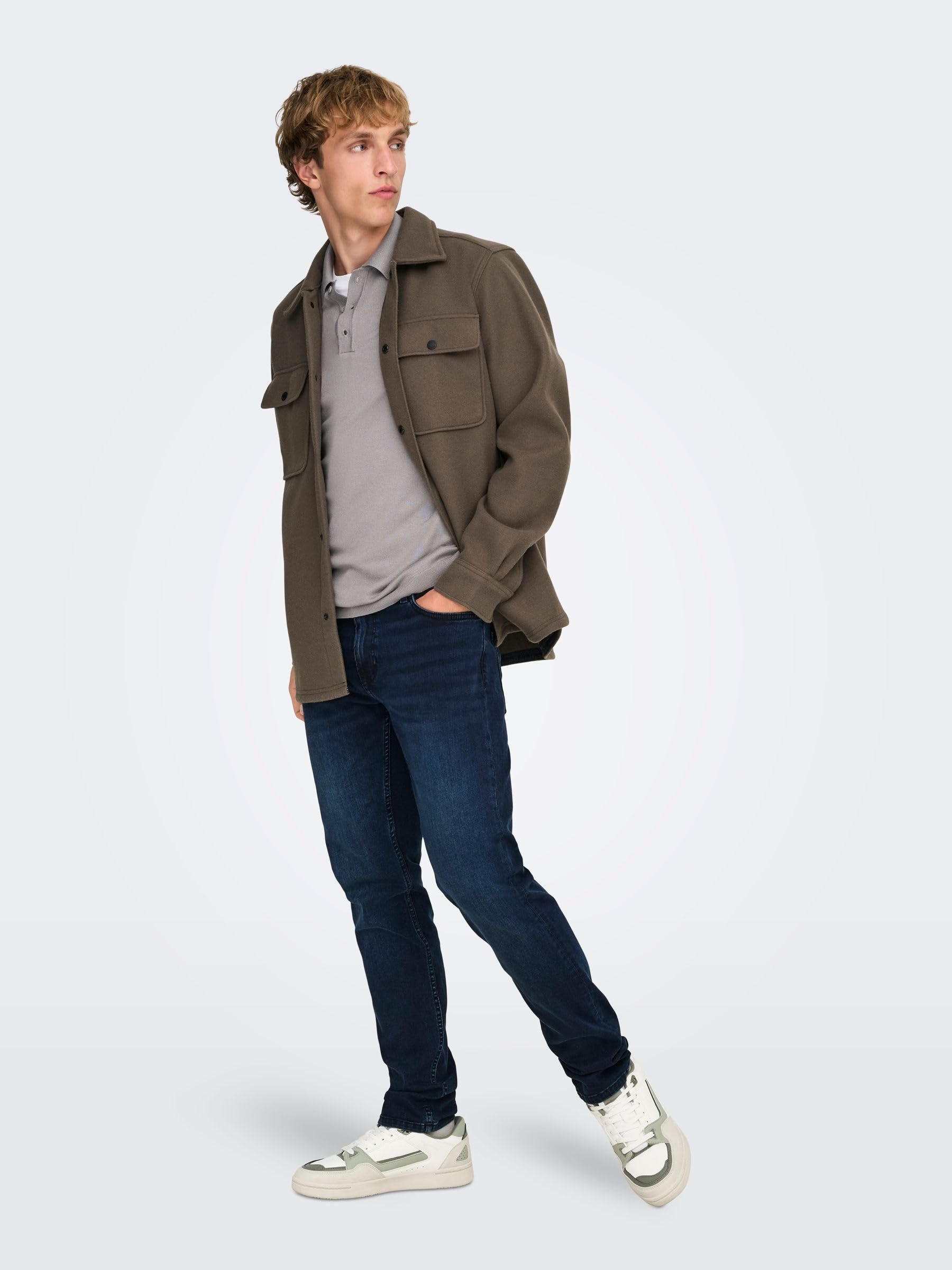 Only & Sons Onsloom Slim B.black 4976 Dnm Jeans Noos - Spodnie Mężczyźni