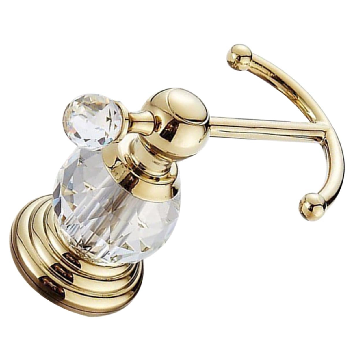 Gancho de Almacenamiento de Pared Dorado, Resistente Cristal, Acero Inoxidable, para Toallas y Batas, Uso en Baño y Cocina, Colgador de Pared Decorativo, 1 Unidad