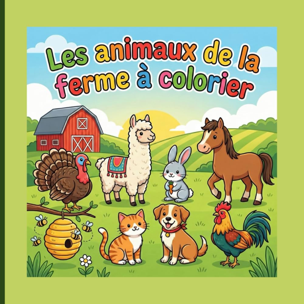 Les animaux de la ferme à colorier