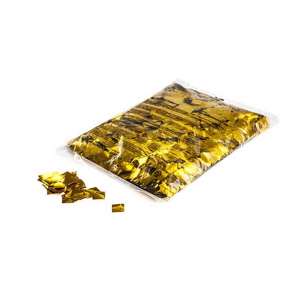 Confettis métalliques 17 mm doré Magic FX pour canon et lanceur