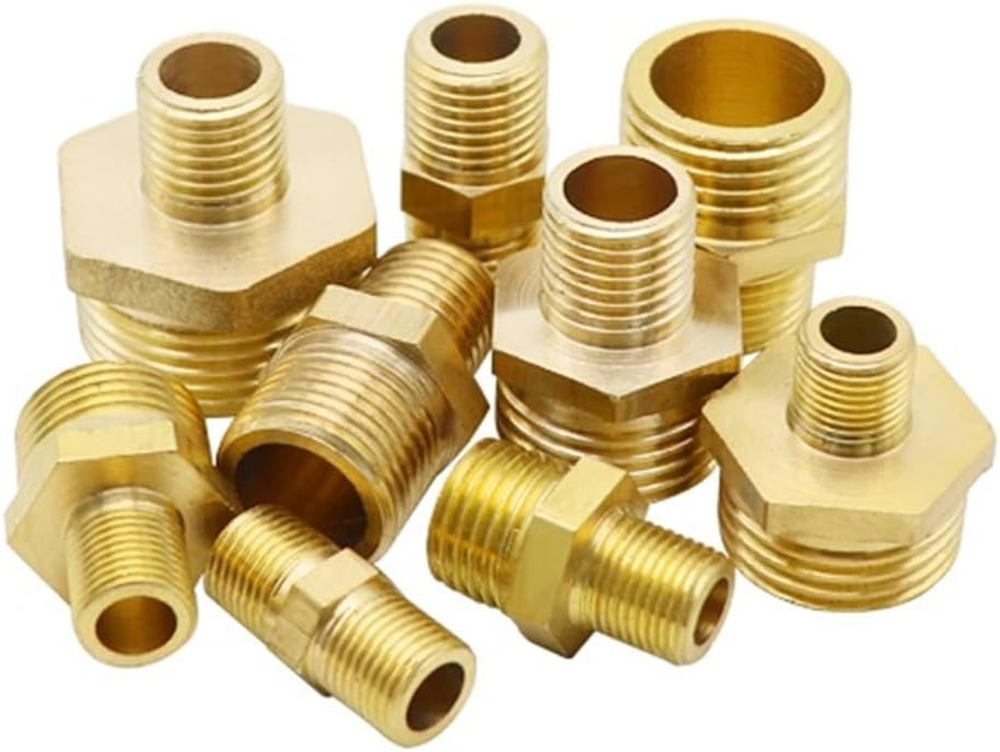 Copper equal diameter double outer External thread 1/2 conversion 1/4’ Variable diameter 3/8’ turns 1/8’ joint 1 inch change 4/3(2 turn 3points)