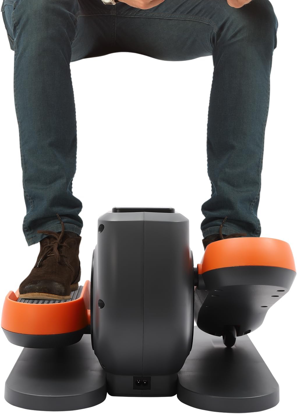DLYZAYE Electric Under Desk Elliptical Machine 10-Speed Portable Leg Trainer with Remote Control & LCD Display