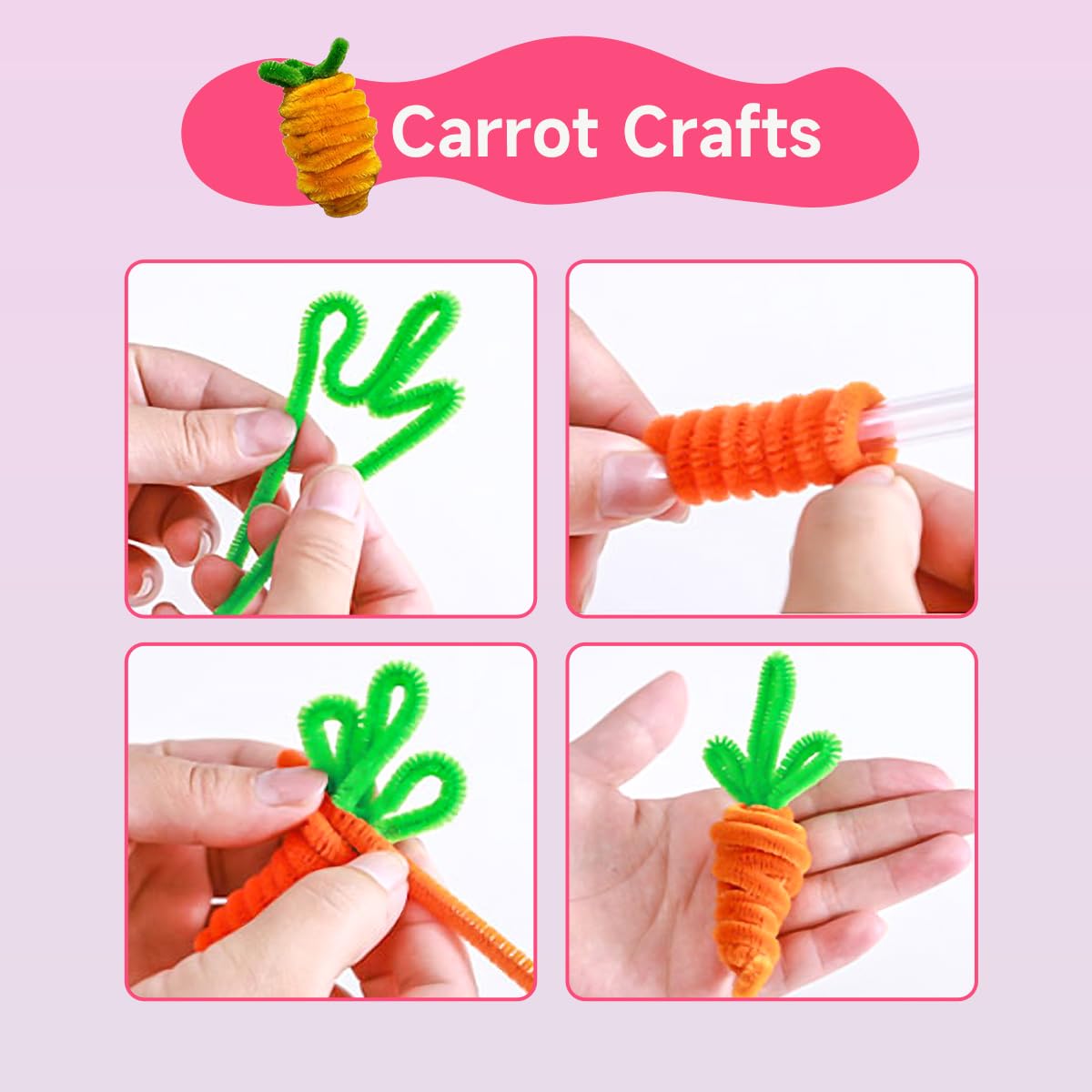 Amazon.com: Pipe Cleaners, 300pcs 20 Colors, Craft Supplies, Pipe