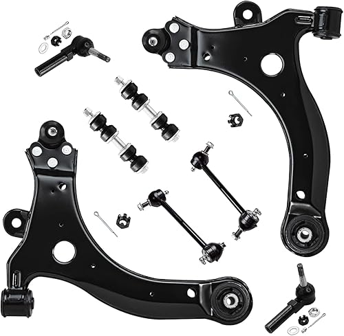 Miniatura 96 de Detroit Axle - Kit de suspensión delantera de 8 piezas para Toyota Sienna 2004-2010, brazos de control inferiores con rótulas interiores exteriores