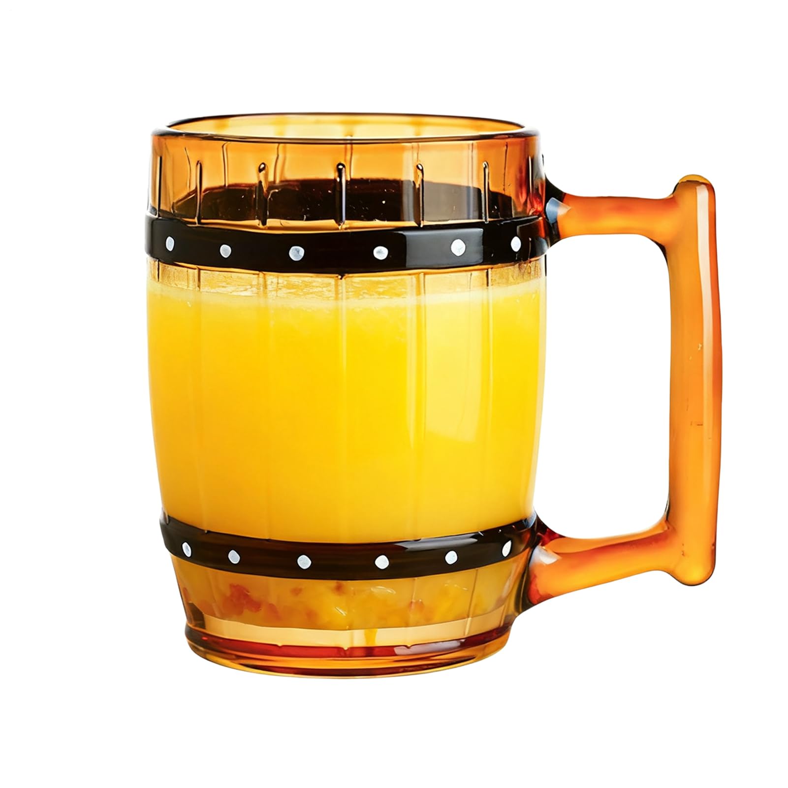 Tasse en verre tonneau vintage idéale pour le camping et la maison