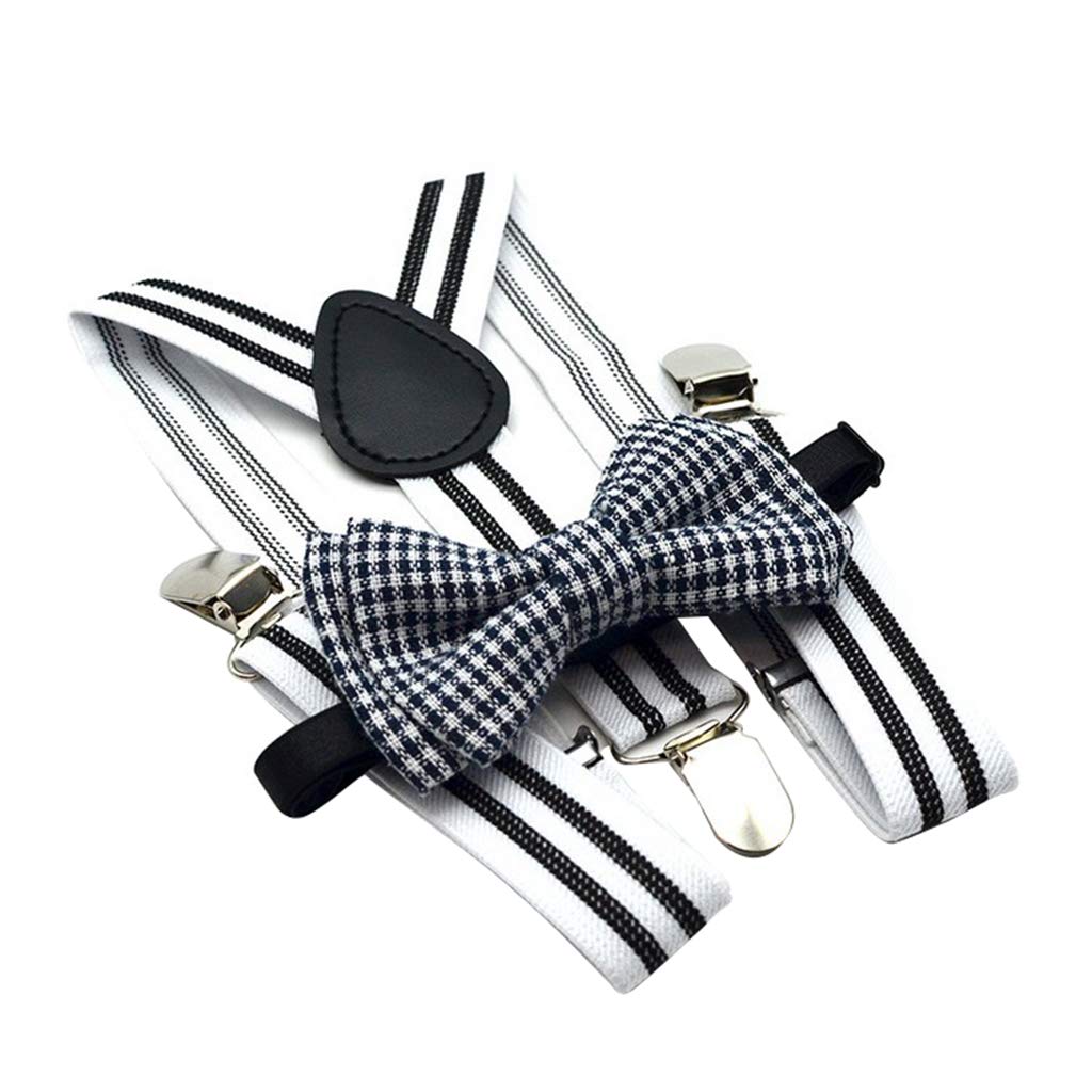Men's Stripe Pants Suspenders w/Bow-Tie Set Y-Back Braces Non-slip Straps|Clothing Shoes & Accessories | Mens Accessories | Suspenders Braces-image-18