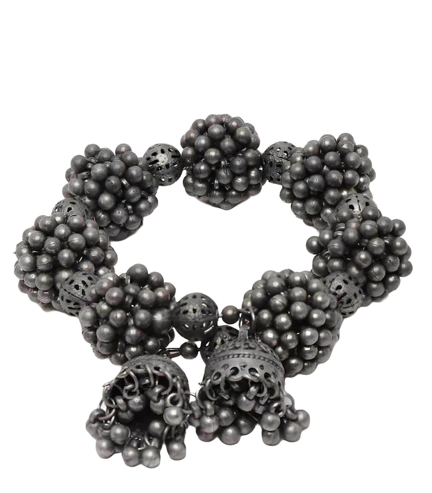 Oxidised Metal 3 in 1 Bracelet Cum Gajra and Anklet for Women and girls (B0CTS21R48) Amazon Price History, Amazon Price Tracker