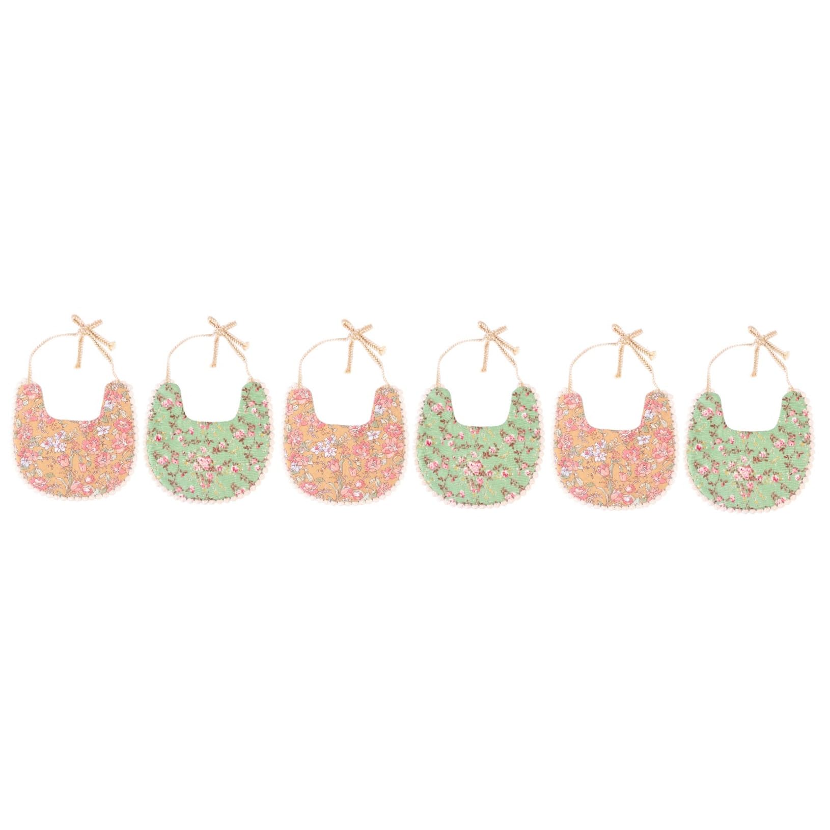 ifundom 6piezas Baberos De Algodón Para Bebés De Doble Capa Lavables y Impermeables Toalla Para Recién Nacidos Protección Contra Saliva y Manchas Unisex