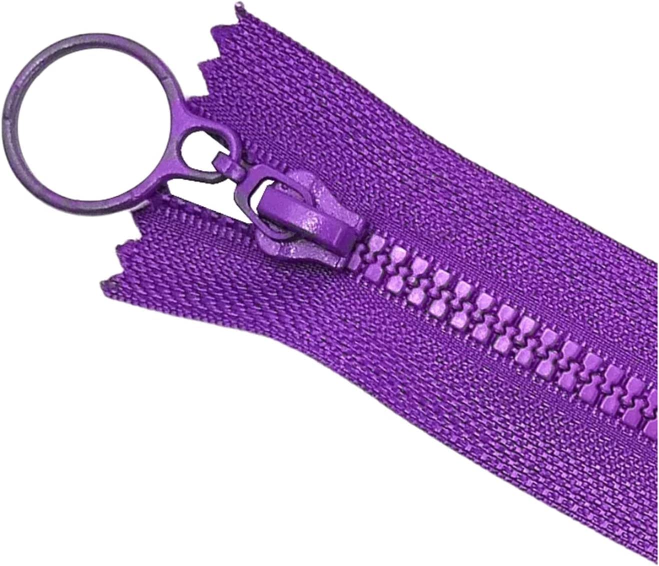 Cremalleras,Cremalleras de costura, 10 Uds. Cremalleras de resina de 3 colores con cabezal de tracción de anillo for bolsos, cartera, bolsillo, zapatos, ropa, accesorios de costura DIY, rojo, extremo