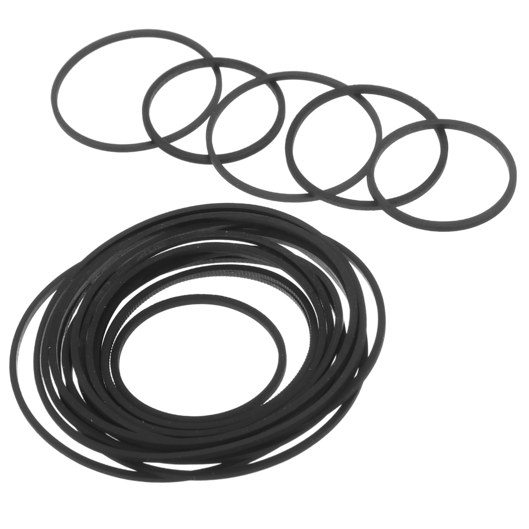 GOOHOCHY Rubber Cassette Tape Player Belts 1mm Square Drive Belts Replacement for Cassette Tape Recorder Drive