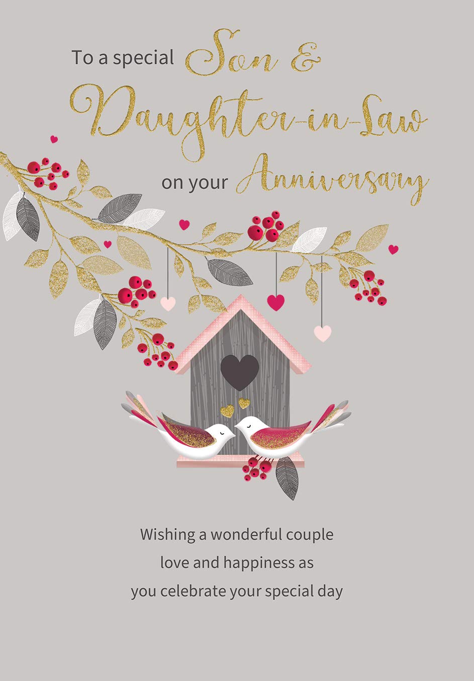 Regal Publishing Classic Annivesary Card for Son & Daugher in Law - 9 x 6 inches, C80798