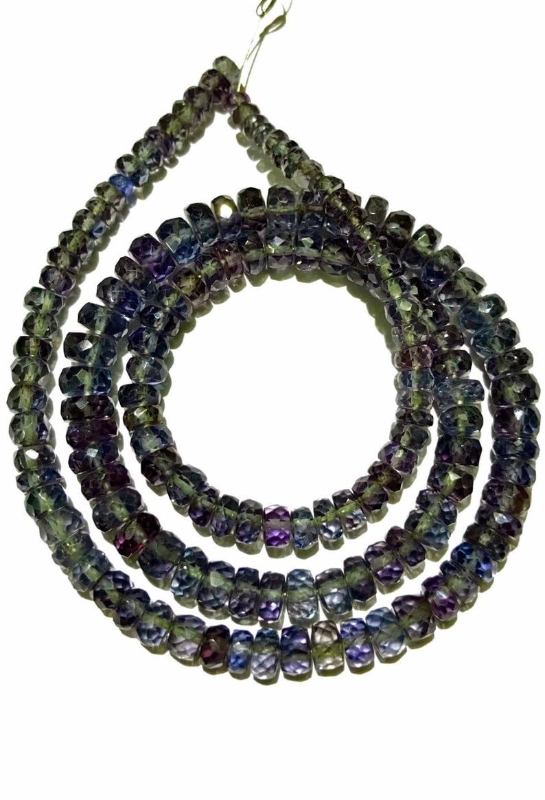 Perles alexandrite naturelle 4x6mm pour créer vos bracelets d'été