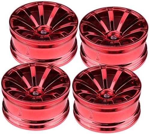 Miniatura 8 de Ruedas de plástico para automóvil a control remoto, diámetro de 2.047 in para escala 110 en carretera, Touring Racing Drift Car Traxxas HSP HPI