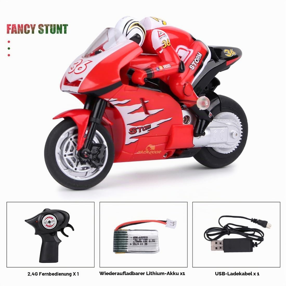 NULA 1/12 Mini RC Motorrad für Erwachsene, 2,4G Vollproportionales Drift-Bike mit Gyro, Hochgeschwindigkeits-RC Motorrad-Rennfahrzeugmodell, Geschenk für Hobby Einsteiger
