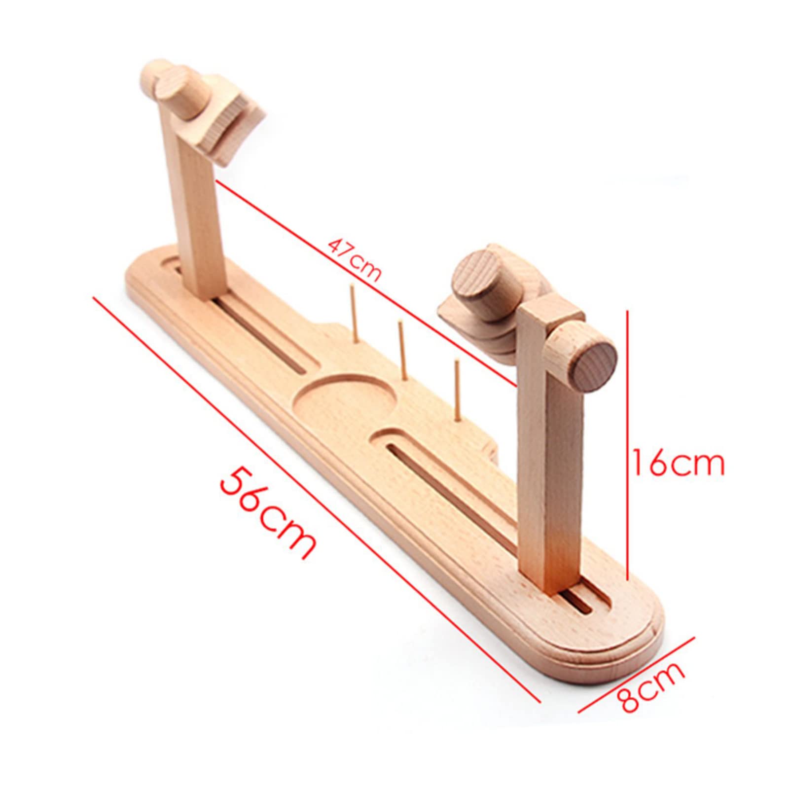 Support de point de croix, support en bois mains libres avec rotation à 360°, bobine en laiton pour bricolage, couture, utilisation facile, convient pour les projets de couture
