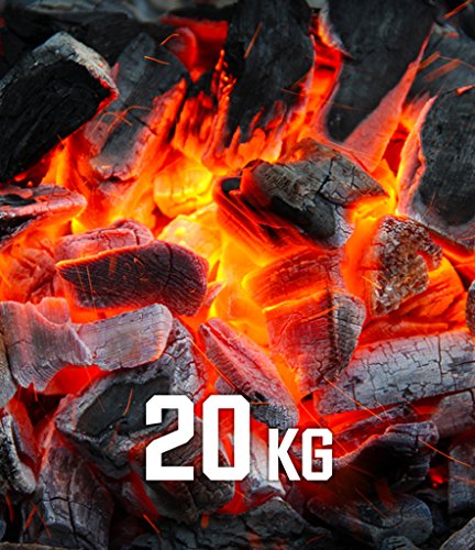 Grillkohle BBQKontor 20kg (2x10kg) aus Buchenholz