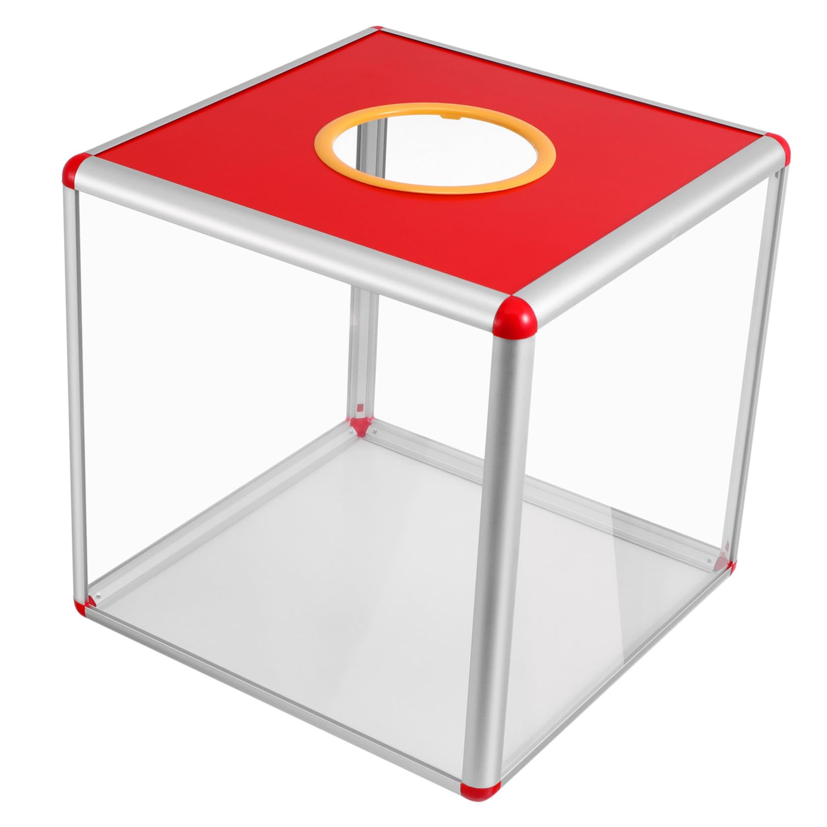 Boîte de Tirage au Sort Professionnelle, Boulier Loto Professionnel, Urne de Vote Carrée en Alliage D'aluminium et Mdf, pour Collecte de Fonds