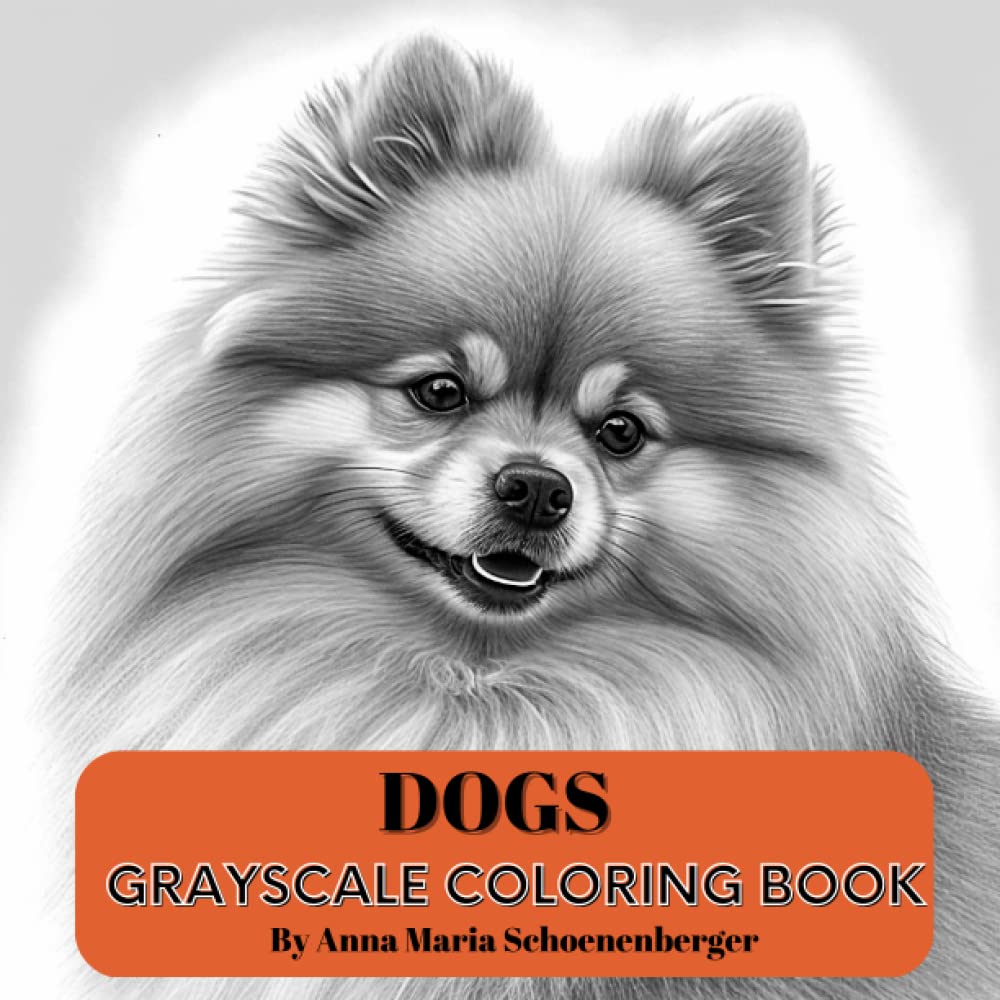 DOGS Grayscale Coloring Book (Grayscale Animals)
