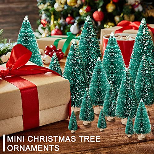 image for hatisan 30Pcs Mini Christmas Trees - Artificial Christmas Tree Bottle 