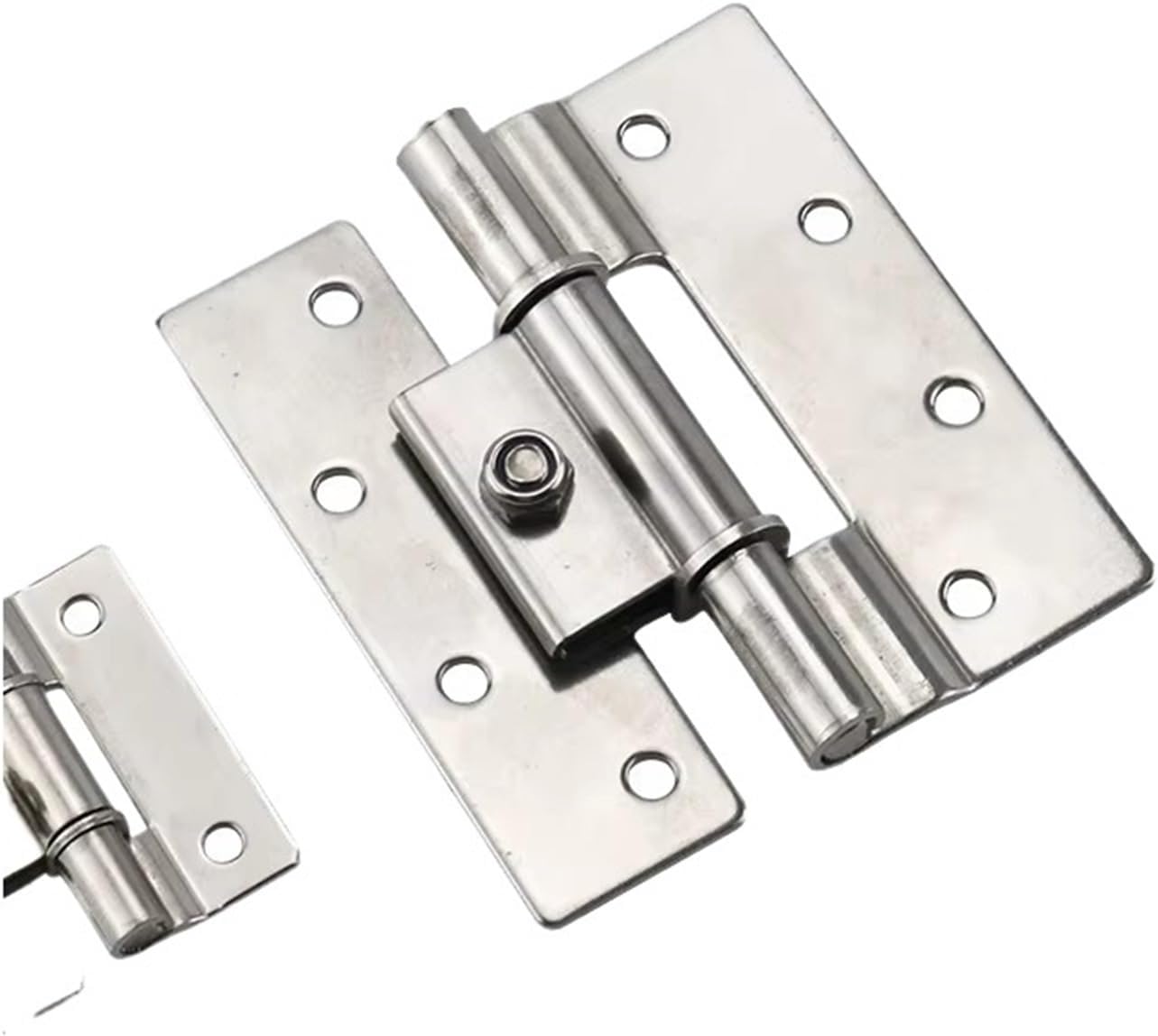 304 Stainless Steel Damping Hinge Industrial Can Stop At Any Position with Adjustable Torque 1Pcs(Small)