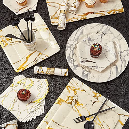 Marble Trays, Gold, 17" x 6" - Image 2