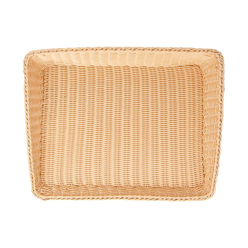 García de pou Corbeilles Similaire Osier Rectangulaires Inclinées 45X60X5/12 Cm Naturel Pp - 1 unités