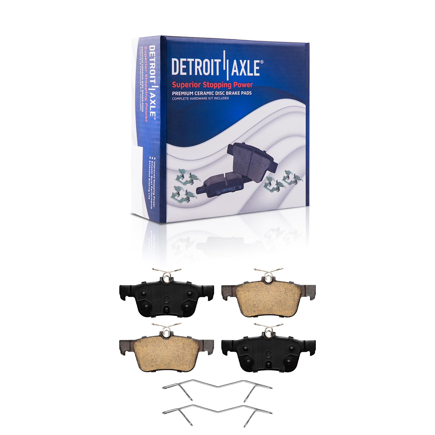 Amazon.com: Detroit Axle - Rear Brake Pads for 2022-2024 Ford Edge