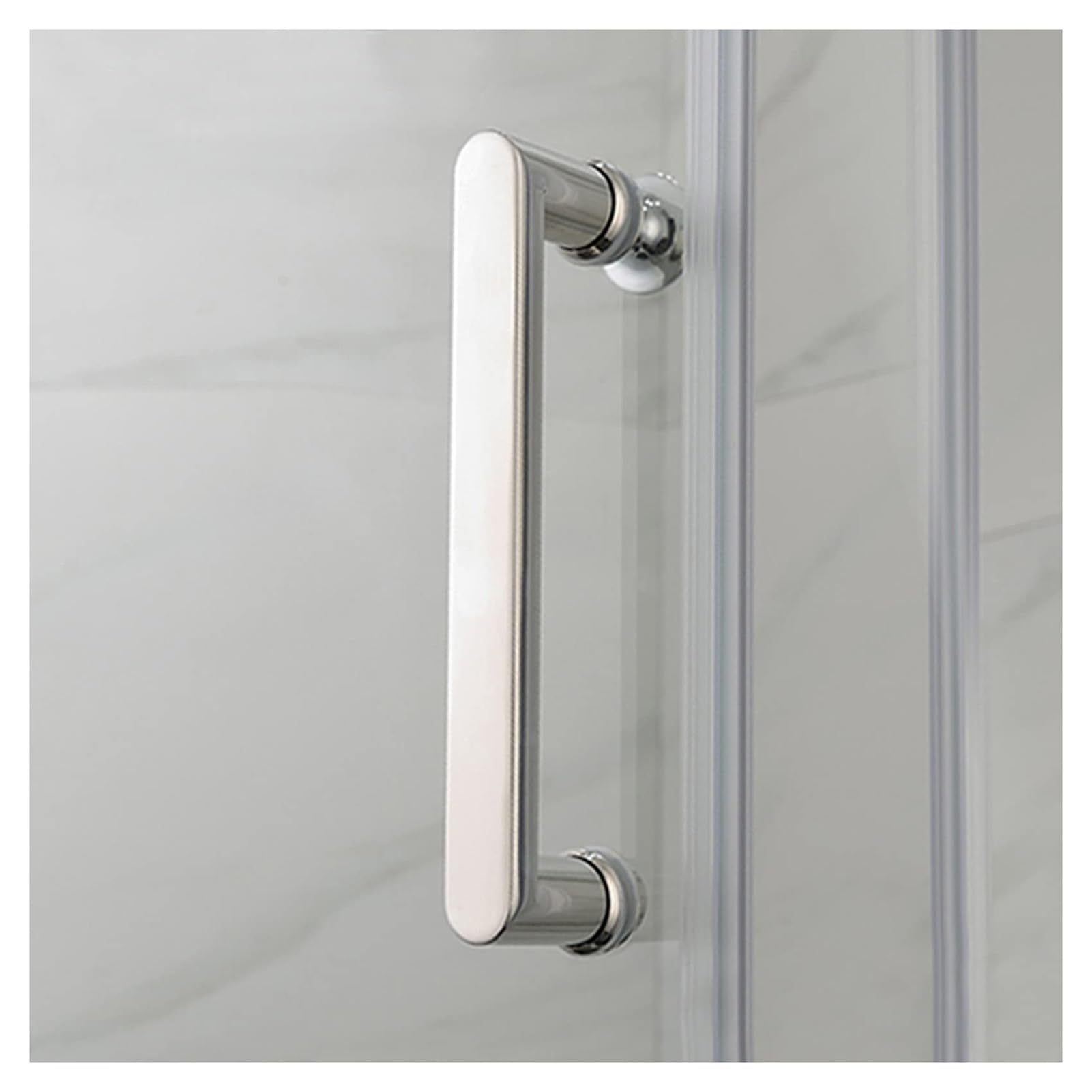 Poignée de douche de salle de bain en acier inoxydable avec vis de rechange