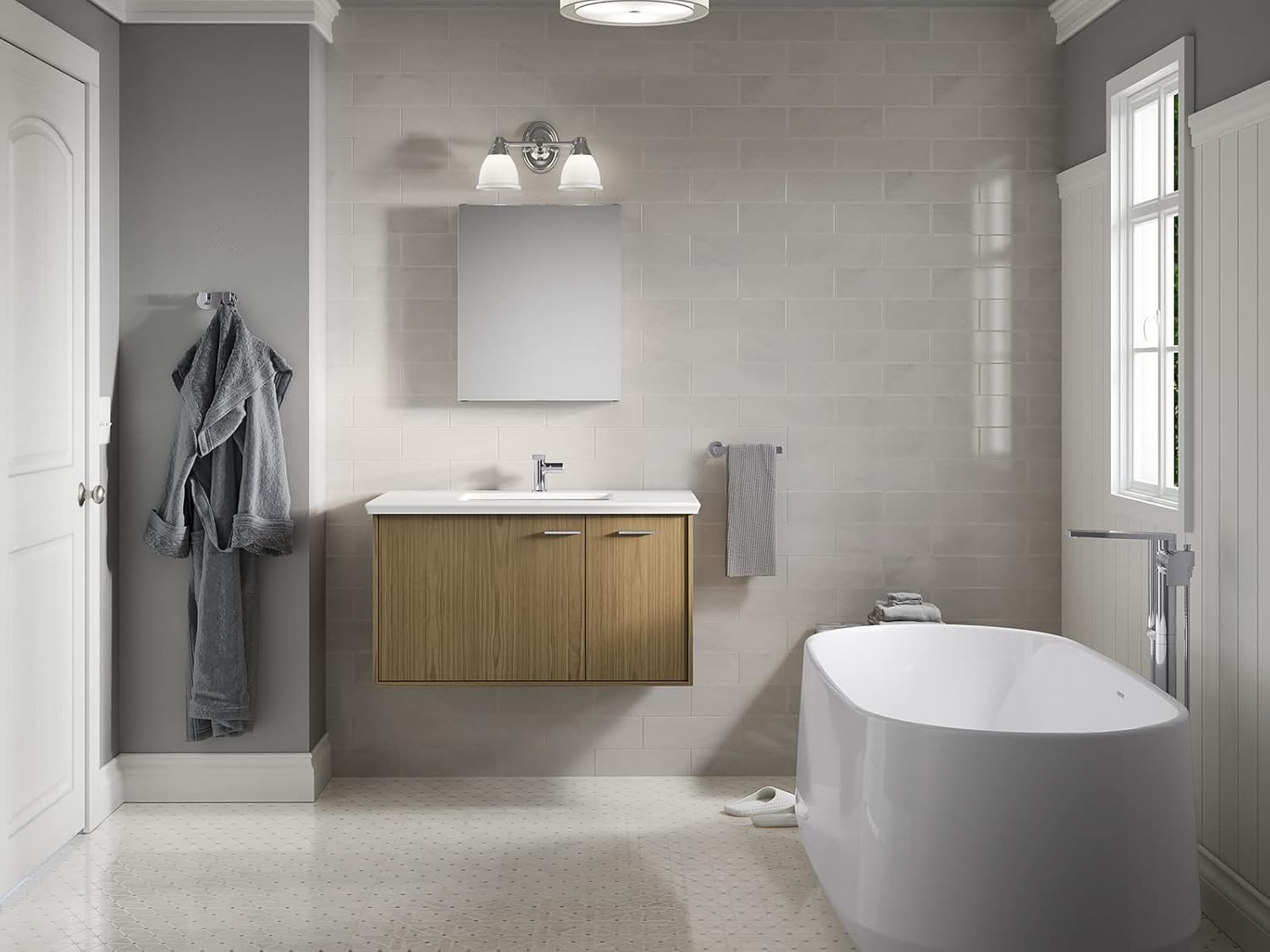 Kohler 81145-DA1 Maxstow Frameless Surface Mount Bathroom Medicine Cabinet, 20 in. W x 24 in. H, Dark Anodized Aluminum