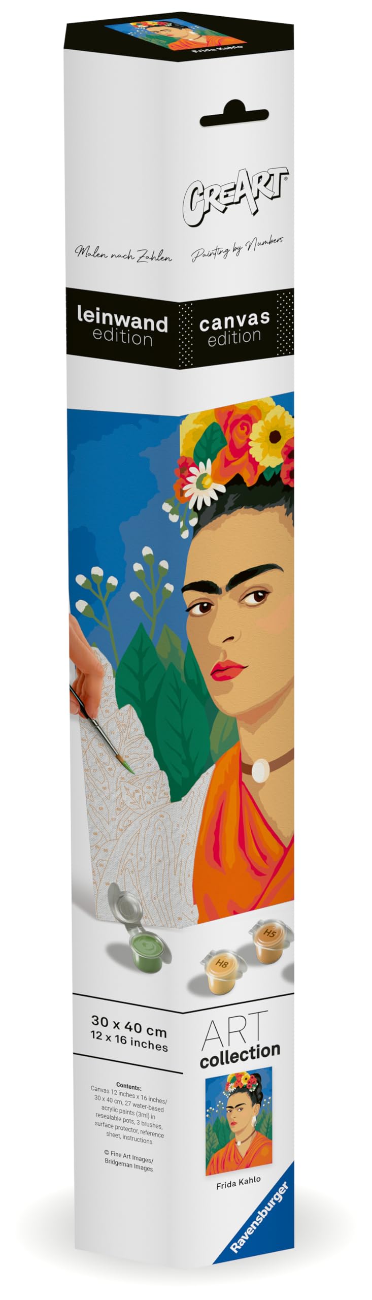 Ravensburger - CreArt Frida Kahlo, Kit Pittura Per Adulti