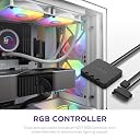 NZXT F140 RGB Core 140mm Hub-Mounted RGB Twin Pack Case Fan - White - RF-C14DF-W1 gallery image