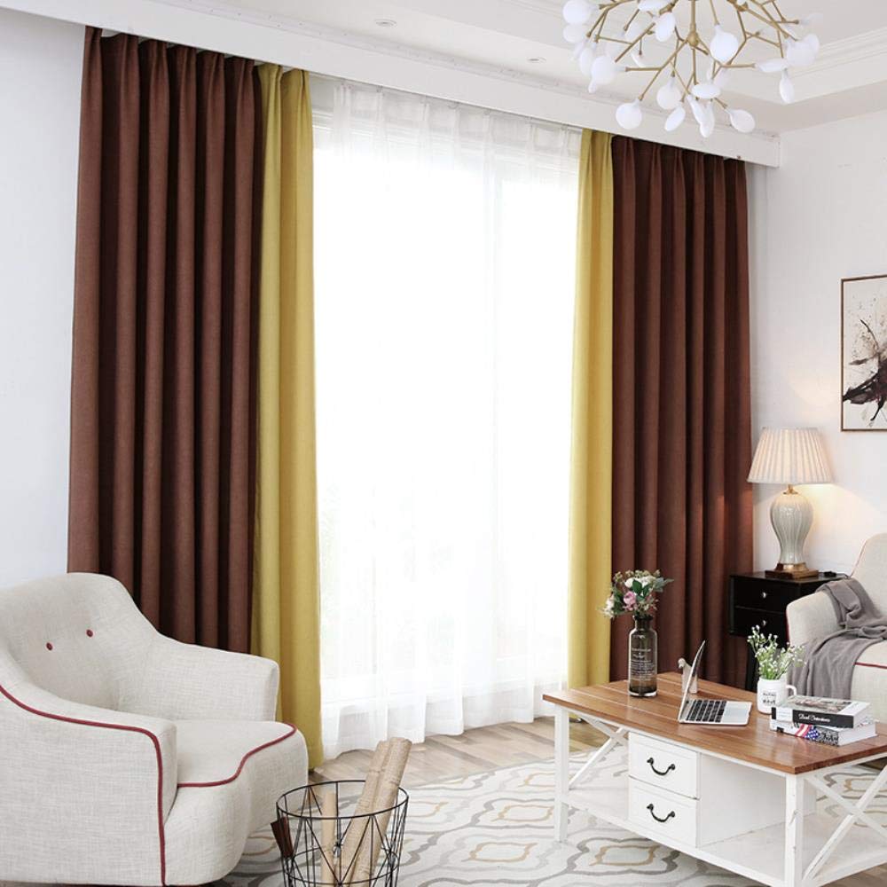 Anpassbarer nordischer Leinenstoff, 20 % Leinen, hohe Nähte, für Wohnzimmer/Schlafzimmer, Dekoration, 300 x 270 cm, Ele Rod Ket ains