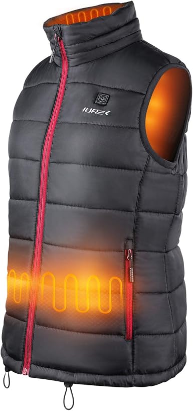 IUREK Chaleco Calefactable Hombre ZD936, Chaleco Térmico Impermeable y  Lavable con Banco de Energía 10000 mAh, 3 Temperatura Ajustable, 4 Zonas de  Calefacción para Invierno, Trabajo y Deporte Outdoor : Amazon.es: Ropa