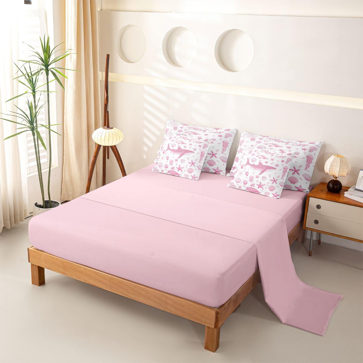 Homewish Niedlicher Ozean Bettwäsche Set 7teilig 200x200