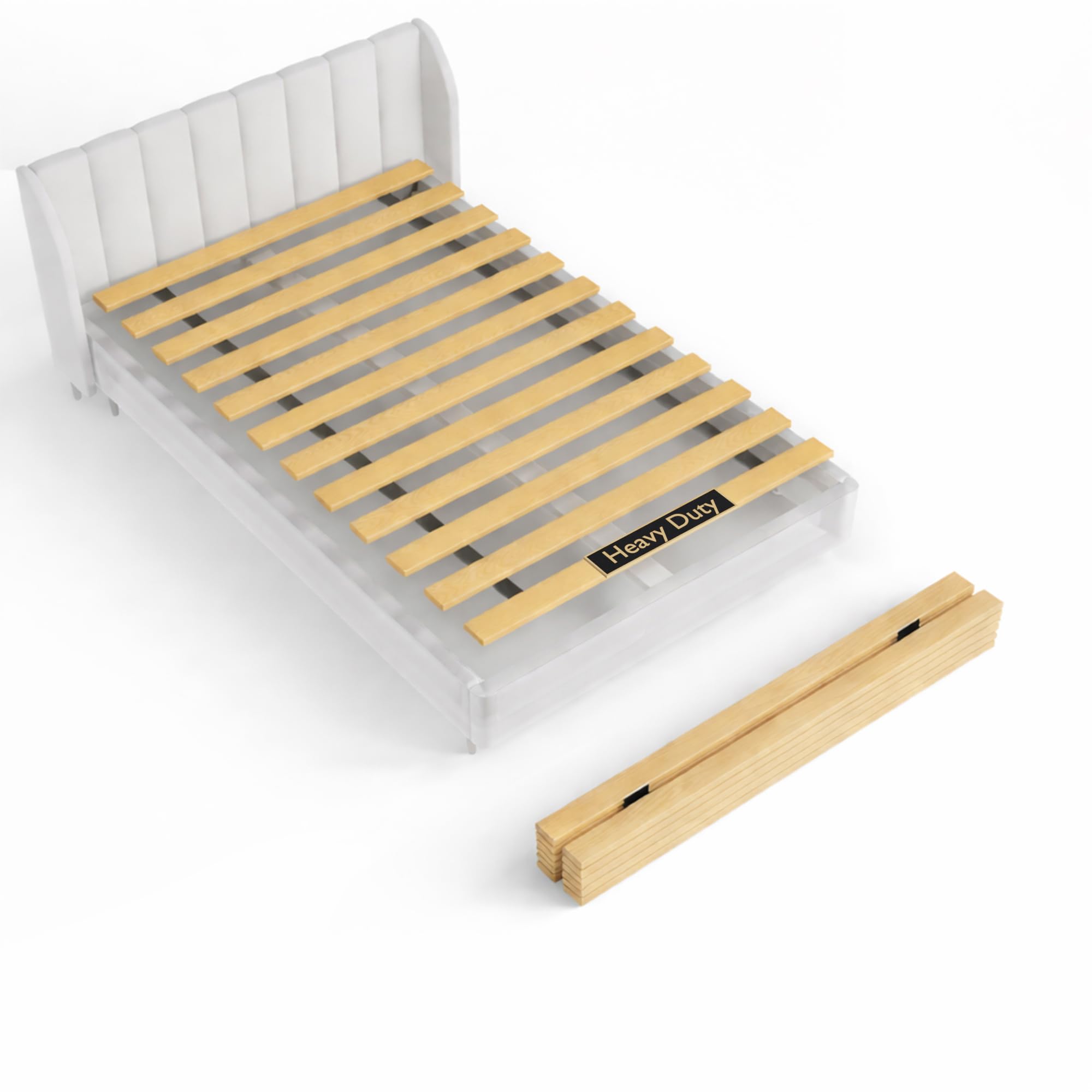 Zayton, Wooden California King Bed Slats for Support Under Mattress – Replacement Wood Slats for California King Size Bed Frame – Under Mattress