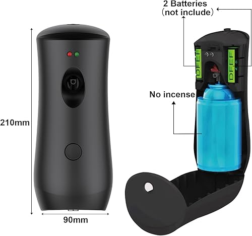 Miniatura 6 de Dispensador automático de ambientador en aerosol (paquete de 2), máquinas de aromaterapia ajustables de pie o montado en la pared para el hogar,